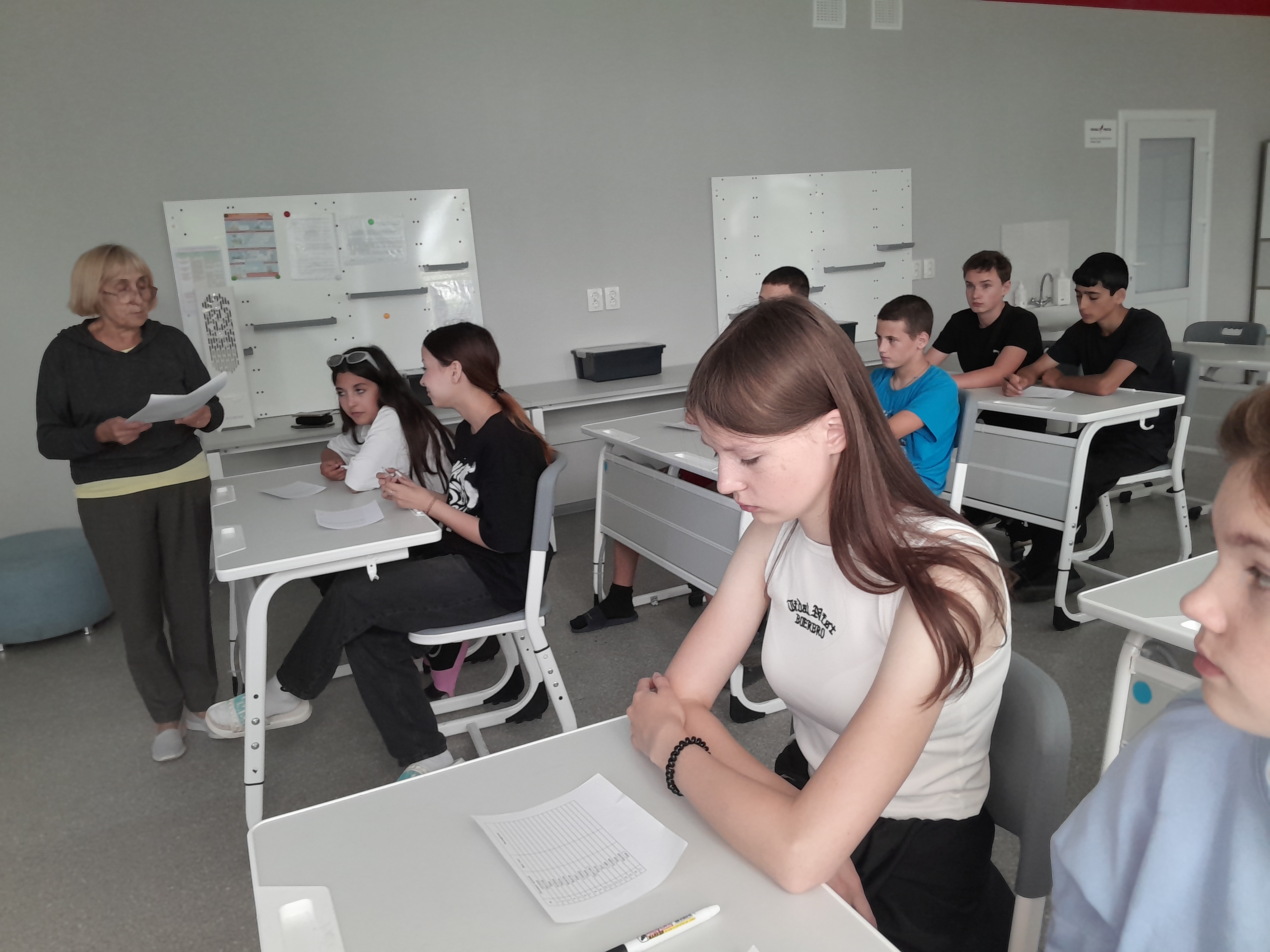 Второй день работы  палаточного лагеря в МБОУ СОШ с. Верхняя Матренка.